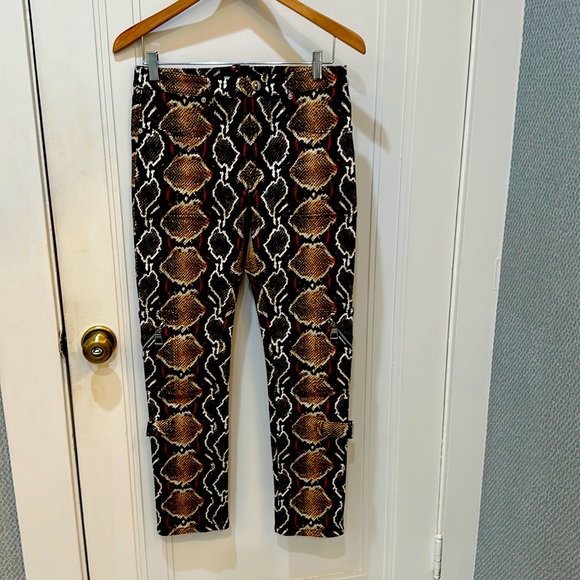 Burberry Cocoa Snake Pattern Pants - Picture 1 of 5